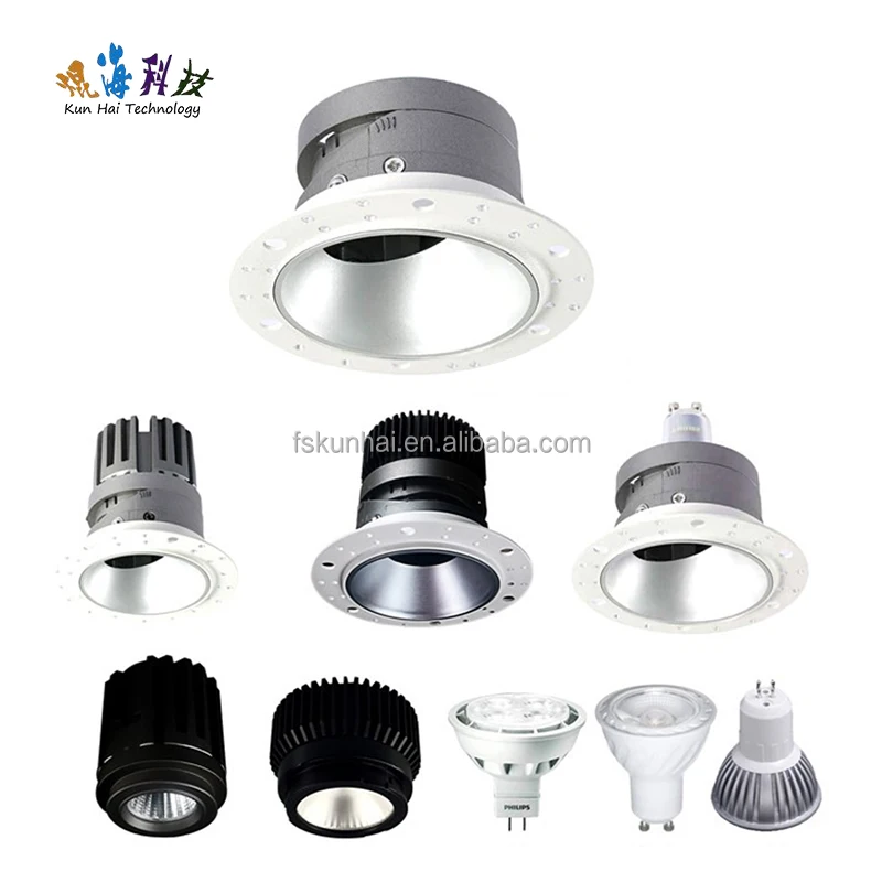 LED embedded Invisible border spotlights,  MR16 GU10 Down light ceiling spot light frame KH-ZY-Z1
