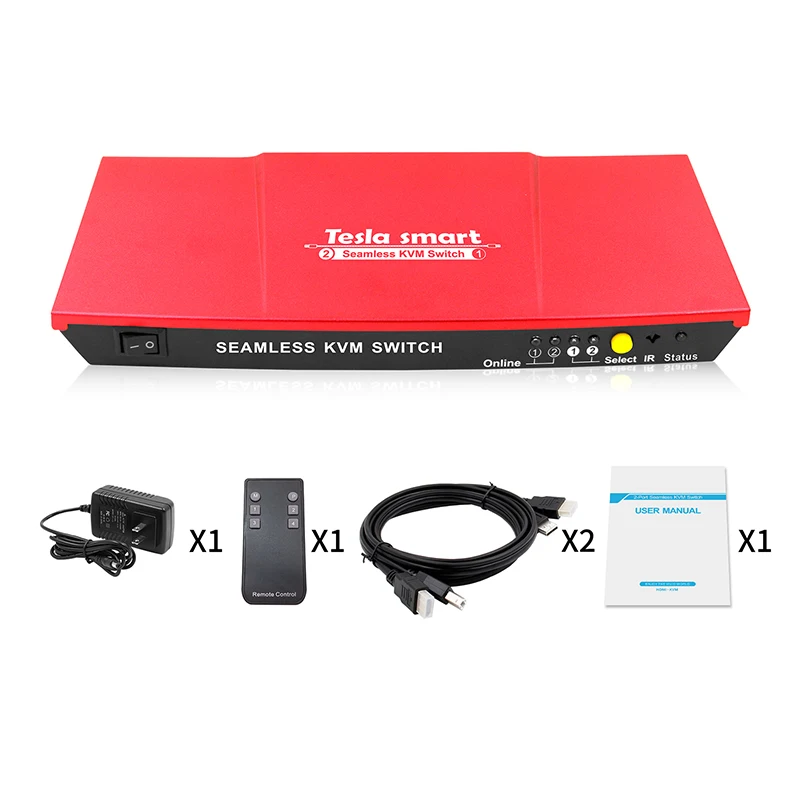 2x1 Seamless HDMI KVM Switch w/ PIP up 4k@30Hz