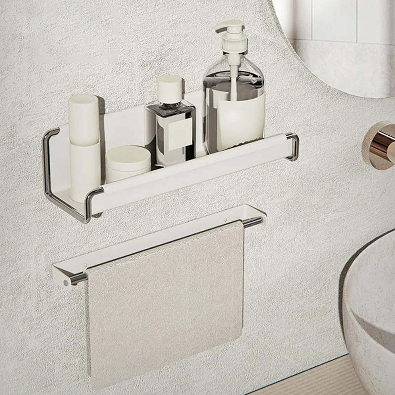 Kitchen Trash Rack Cabinet Door Garbage Bags Holder Stainless Steel Closet Garbage Storage Holder