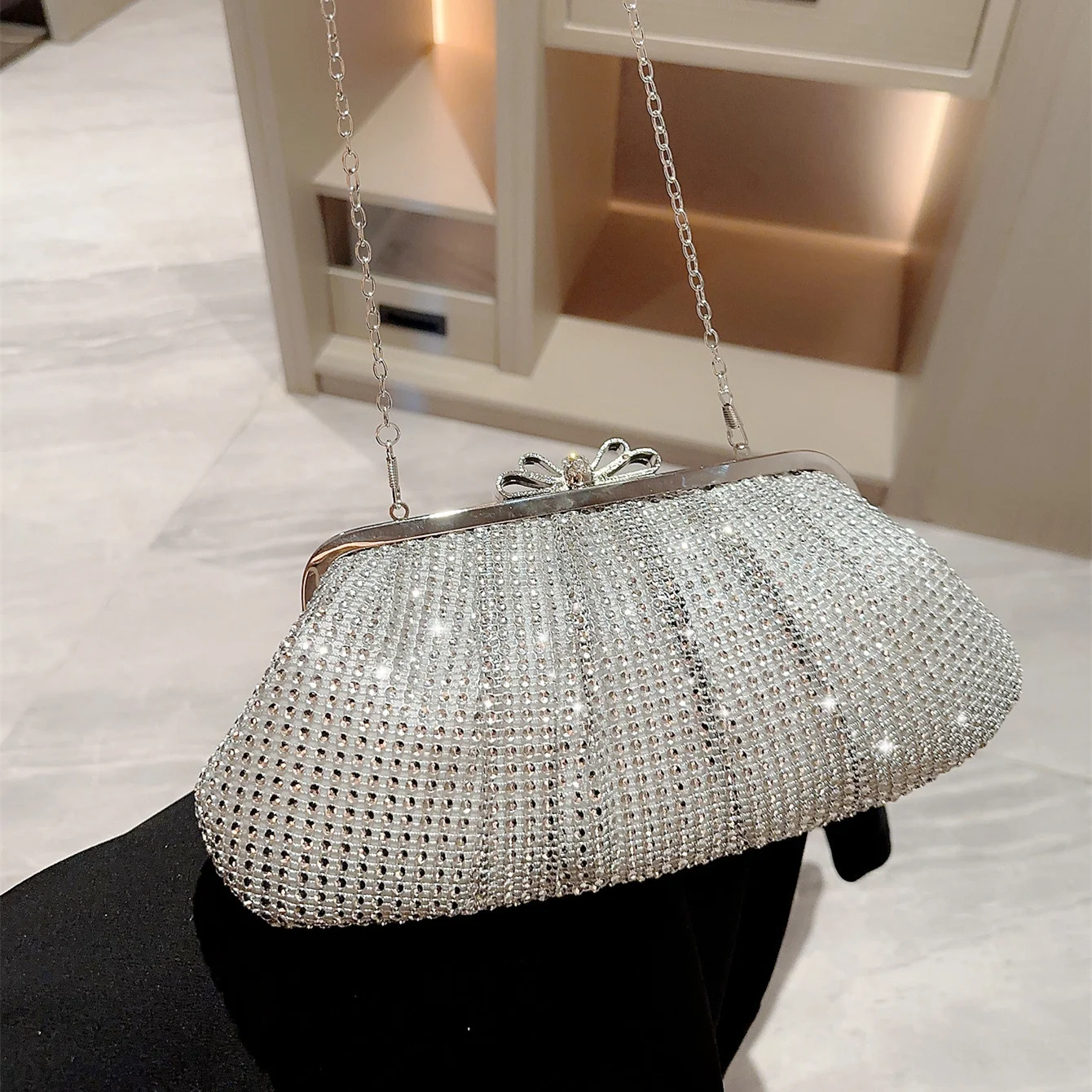 bling RB143 bling crystal rhinestone bag wedding evening bags diamond clutch bags for women luxury Dress Wedding Bride Handbag