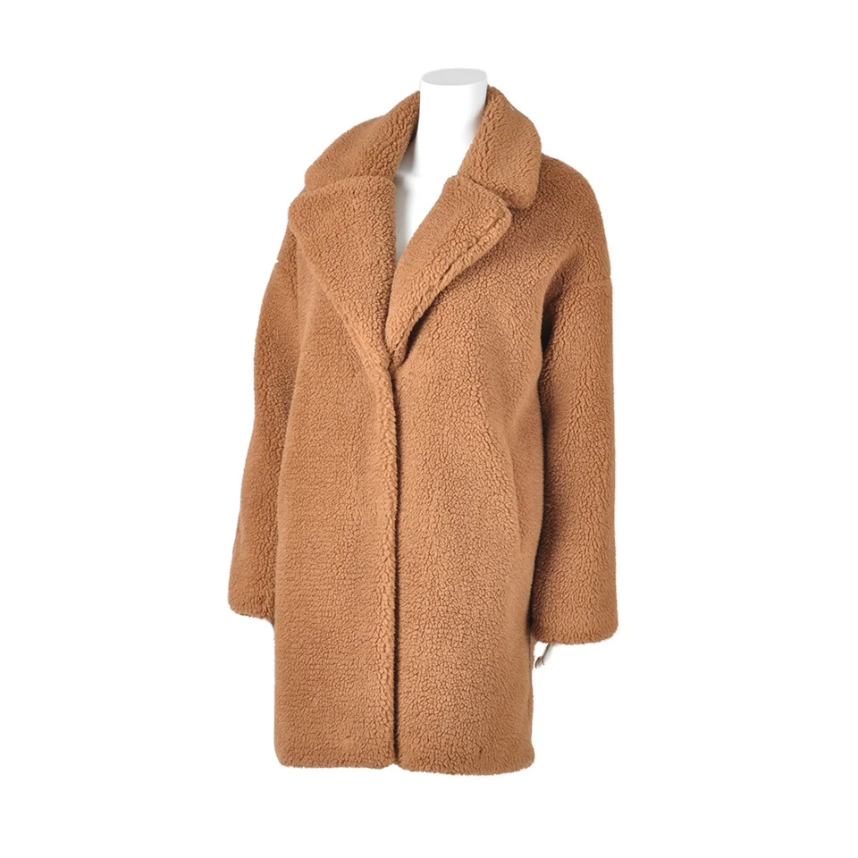 Wholesale Faux Fur Teddy Bear Coat women clothing casual Fur Parka Women Fake Fur Coat Long Style Women