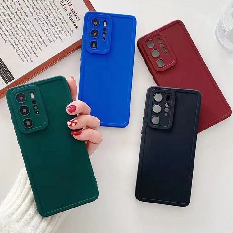 New Matte square phone case for iphone/oppo x5/realme 8/honor 50 Soft silicone tpu customized mobile cover