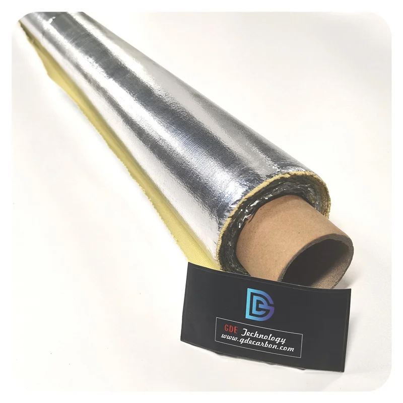 Огнестойкая алюминиевая фольга с защитой от термического излучения, тканая ткань из алюминия, изготовленная на заказ углеволоконная ткань