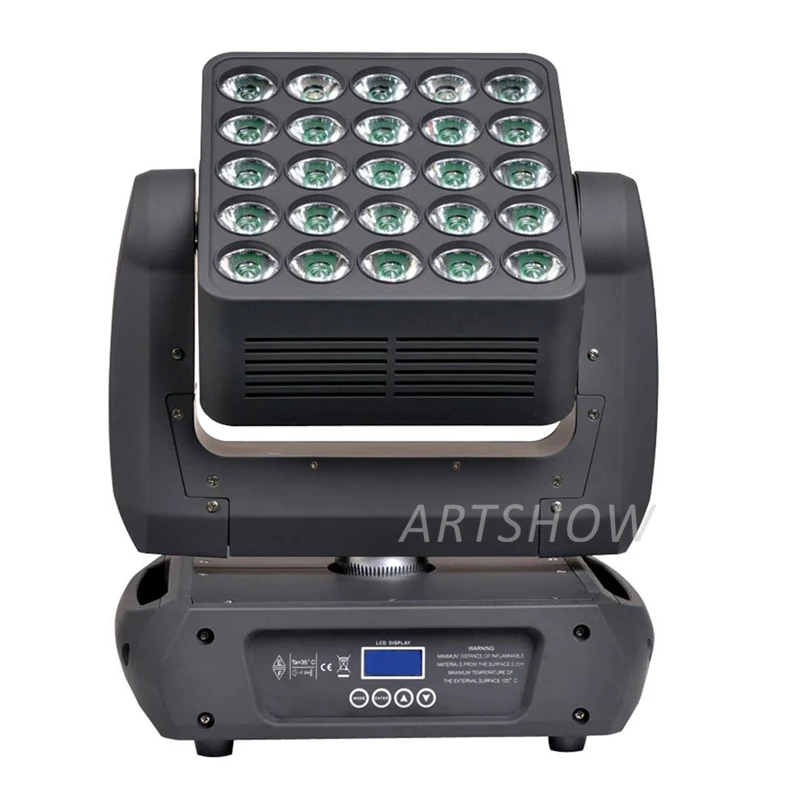 Led Matrix Moving Head Light RGBW 4IN1 Lamp 5x5 25pcs 12W LED dmx512 Control Led Stage Audience Light moving matrix dj club