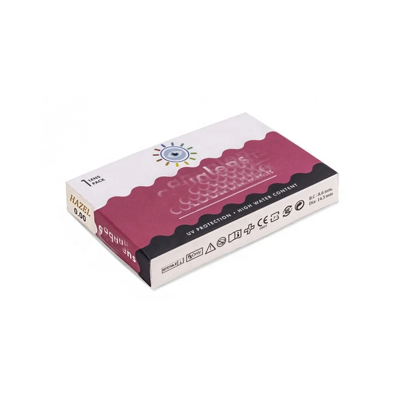 Custom packaging paper box for contact lenses hot sale contact lenses packaging box