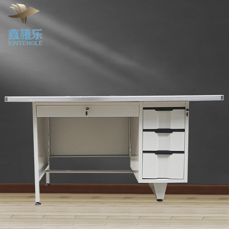 2024 Top Sale Cheap and Hot Office Desk Office Furniture Steel Office Table Modern Metal Iron Knock-down