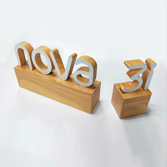 FOG custom injected ABS mold led sign, frontlit illuminated shopfront led letter sign