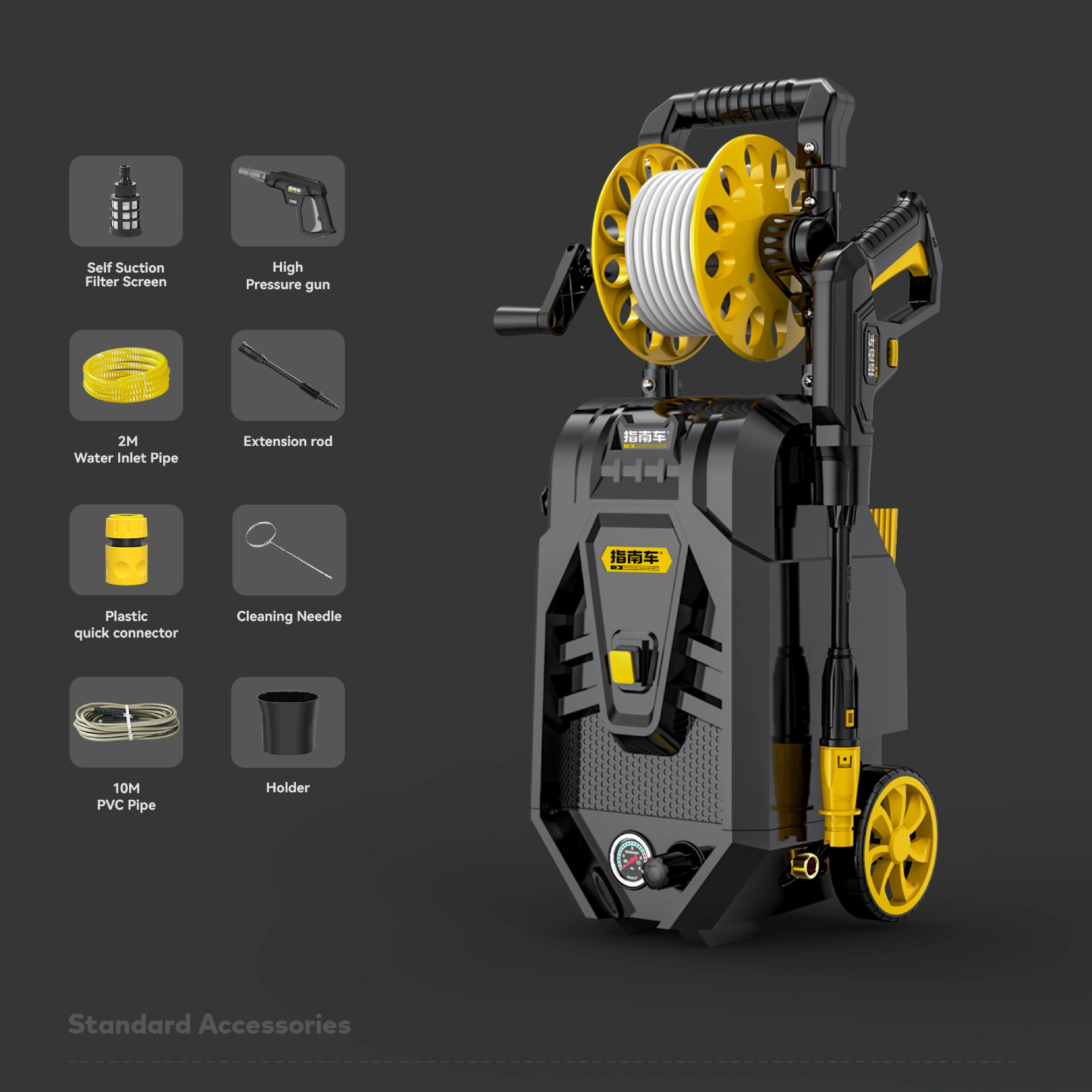 Multi-function High Pressure Jet Washer 2000W 150Bar Car Washer Cleaner Machine