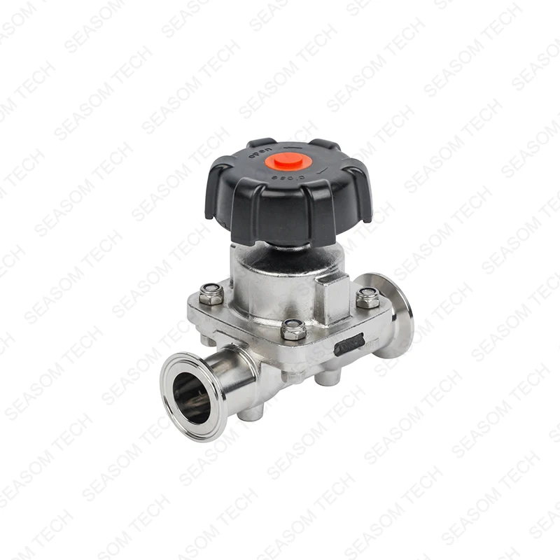 stainless steel ss 316 ansi aseptic tri clamp tc triclamp inox manual aseptic 3way sanitary pneumatic diaphragm valve
