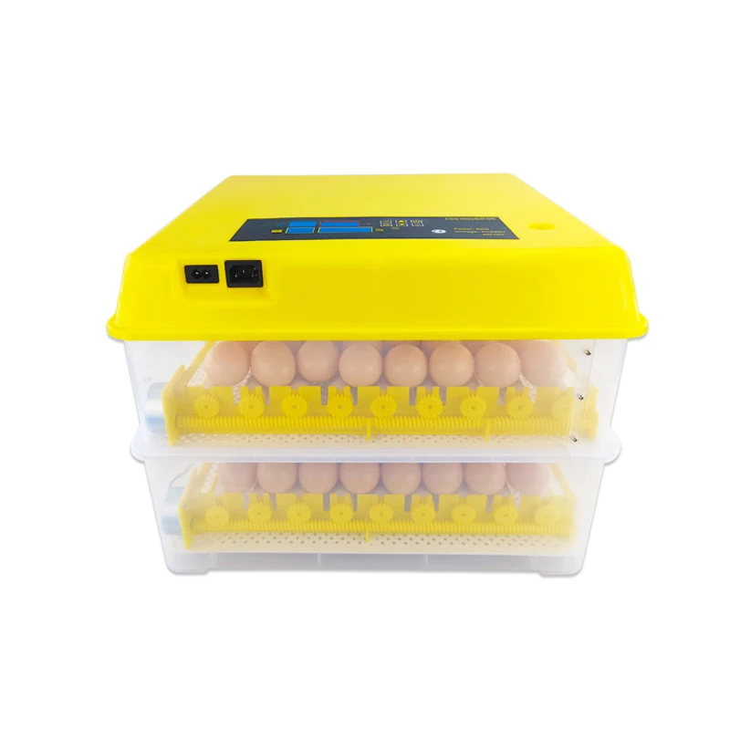 Double Power 110V 220V 12V Fully Automatic Chicken Egg Hatching Machine Egg Incubators For 112 Eggs