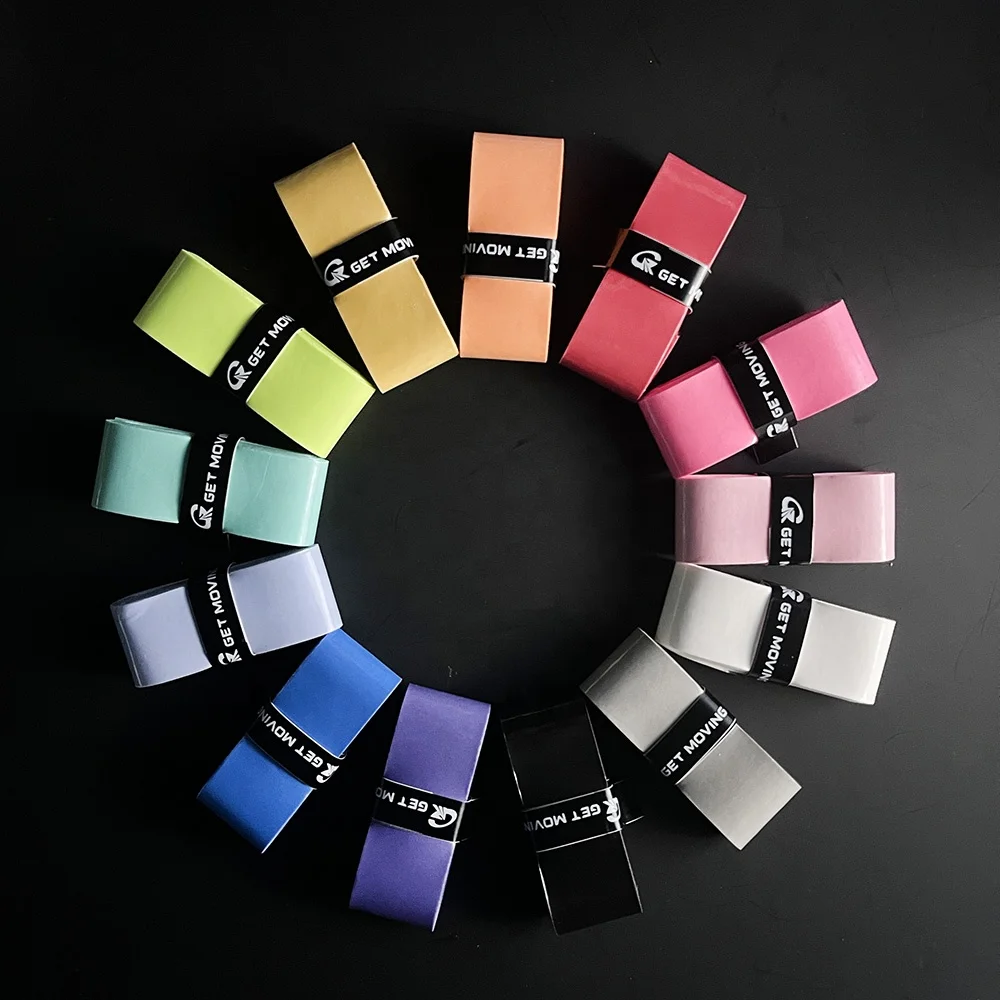 GM Viscous Tacky Wet Comfort Badminton Table Tennis Racket Pickleball Paddle Padel Racket Grip Made of PU Material Overgrip