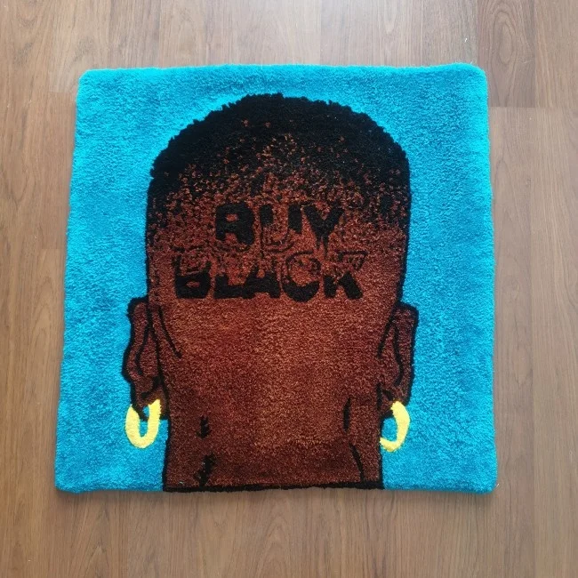 wholesale special design size customized logo anime cartoon rugs drop shipping manufacture acrylic hand made tufted rug carpet