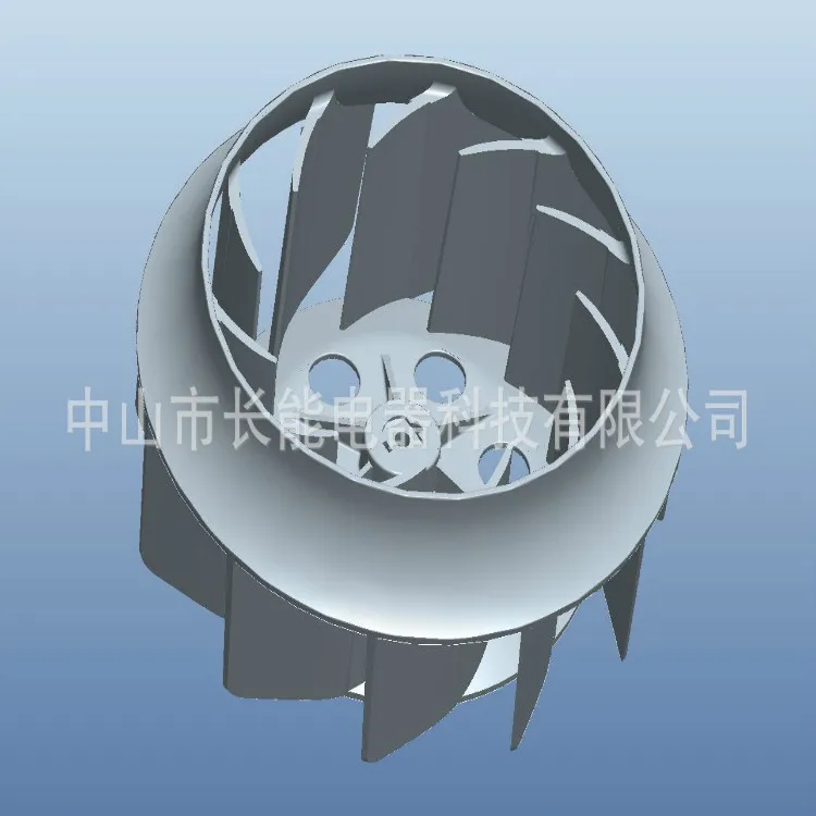 Backward-single-side-centrifugal fan plastic