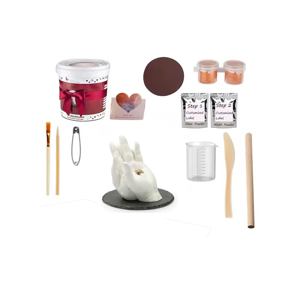 Hand Casting Kit Alginate molding powder hand casting kit couples DIY hand casting kit 3d gift