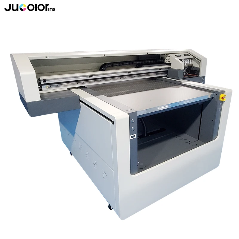  Промышленная УФ-печатная машина Jucolor 9090 Ricoh GH2220/G5i УФ-Принтер A1 с рельефным металлическим стеклом и
