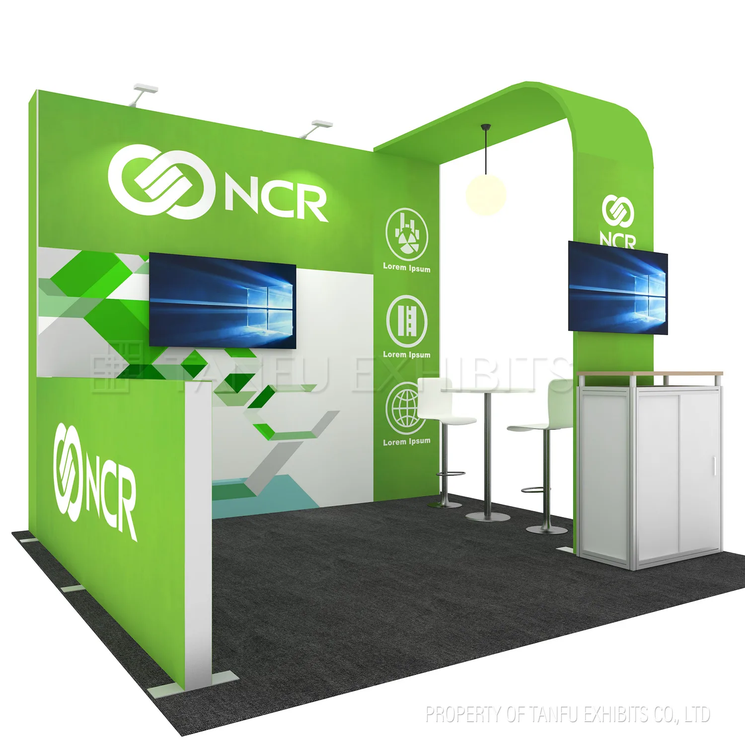 
3x3 Size Exhibition Booth for Trade Show  (1600209773700)