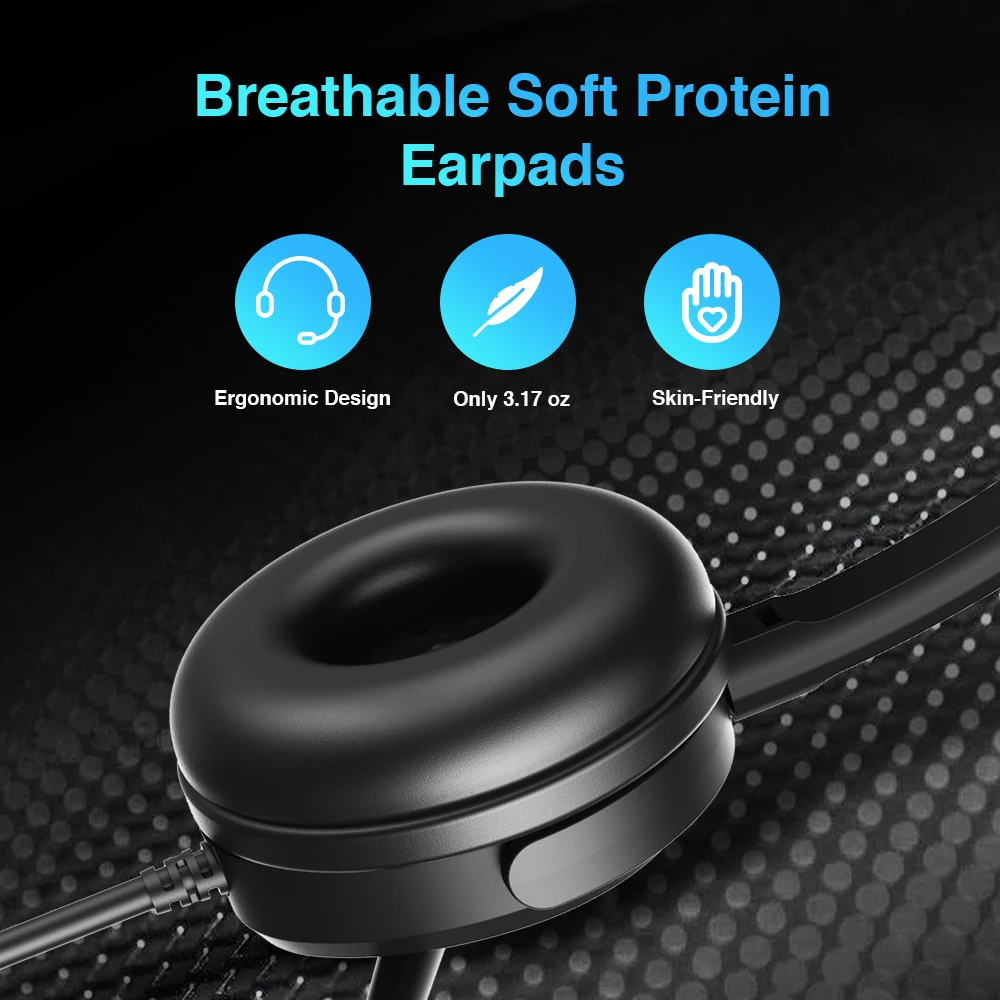 Top Quality Binaural On Ear Noise Cancellation Headphones Telephone Headsets With Clear Voice Microphone For Call Center