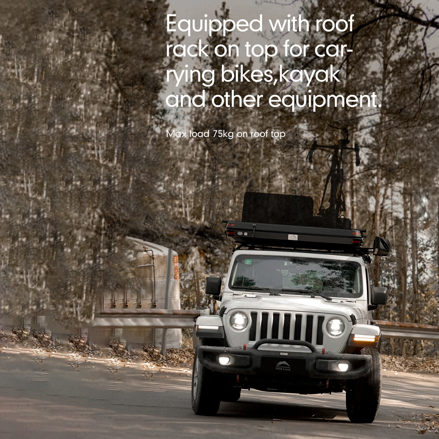 Wild Land Desert Cruiser Car Roof Top Hard Shell 4WD tent waterproof overlandig offraod camping