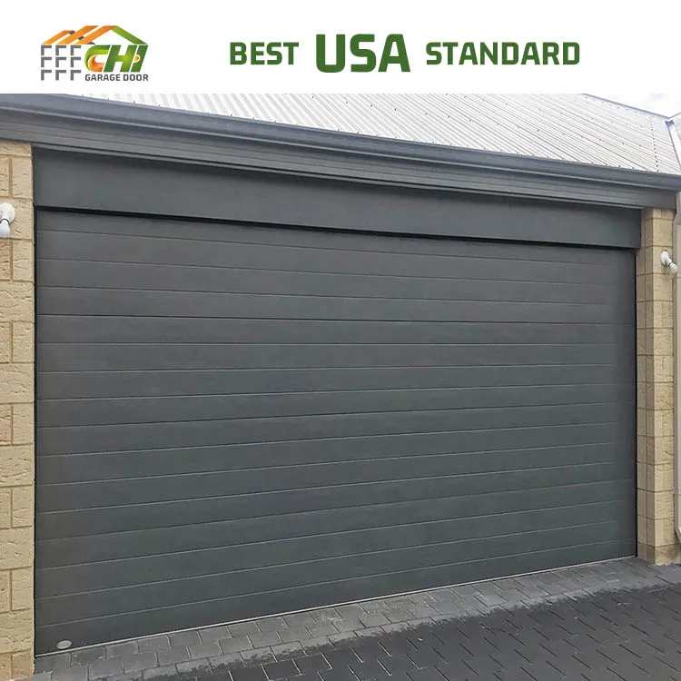 Aluminium Metal High Security Residential Bullet Proof Door Wood Garage Door Magnet for Homes Hurricane Impact