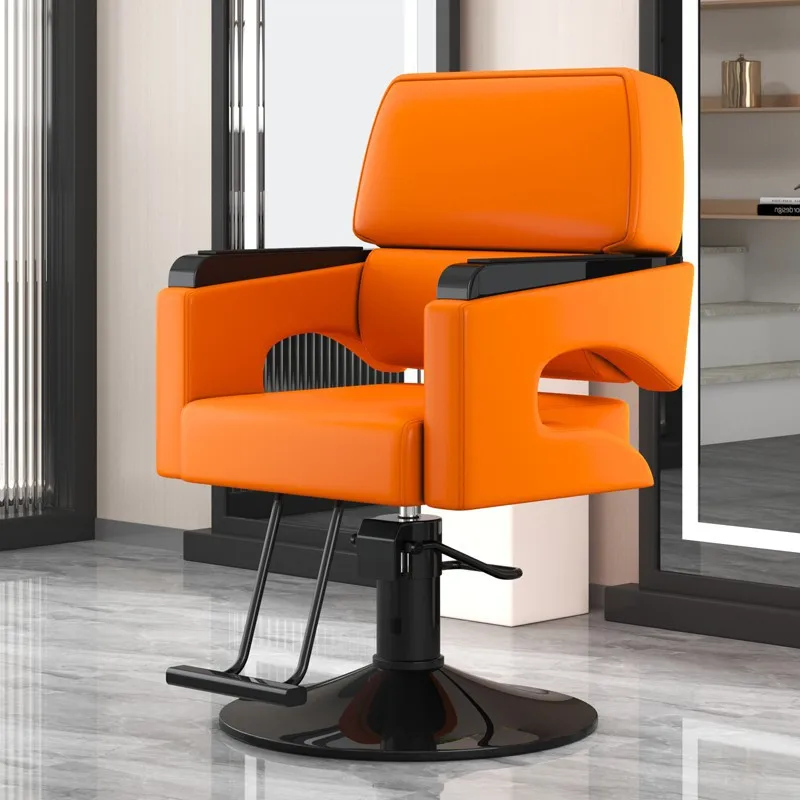 New salon cutting hair lift simple leather can be placed upside down barber chair barber hair station salon furniture