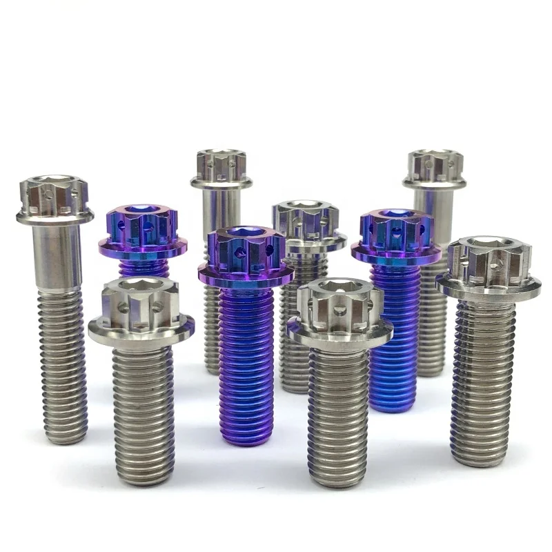 Blue Purple titanium bolts Set For Vespa GST Front Wheel