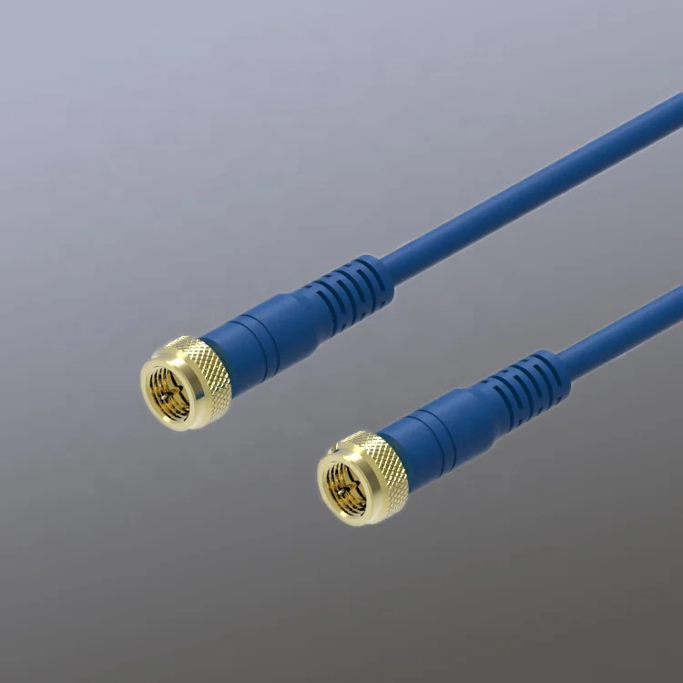 Высокая производительность RG-59/U Kabel f-типа разъем f-контактный коаксиальный Kabel для CATV/видеомагнитофон/спутник
