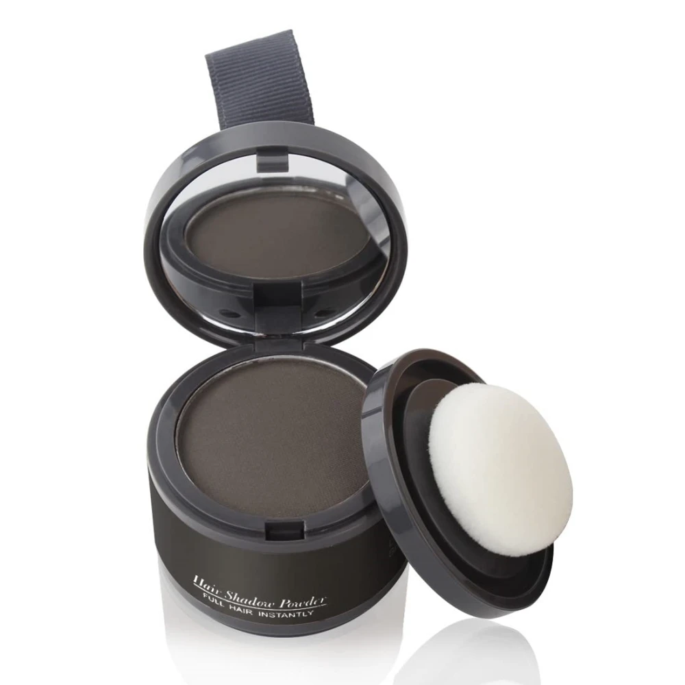 custom Instant Concealer Root Windproof Sweatproof Hair line Shadow cover up Powder Black Hairline Powder for women hairline