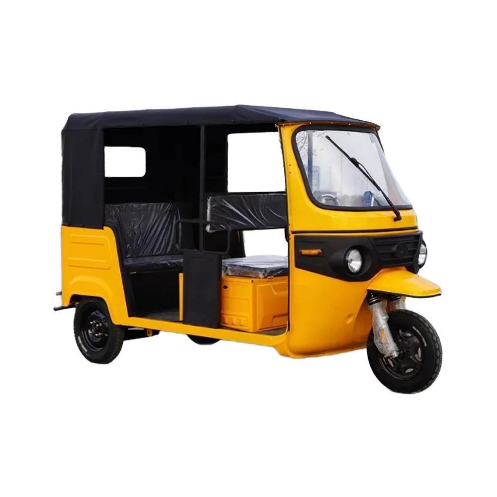 Wholesale Low Price Large Space Electric Moto Bajaj Re 3 Person Passenger Cabin Adult Wheel Motorcycle