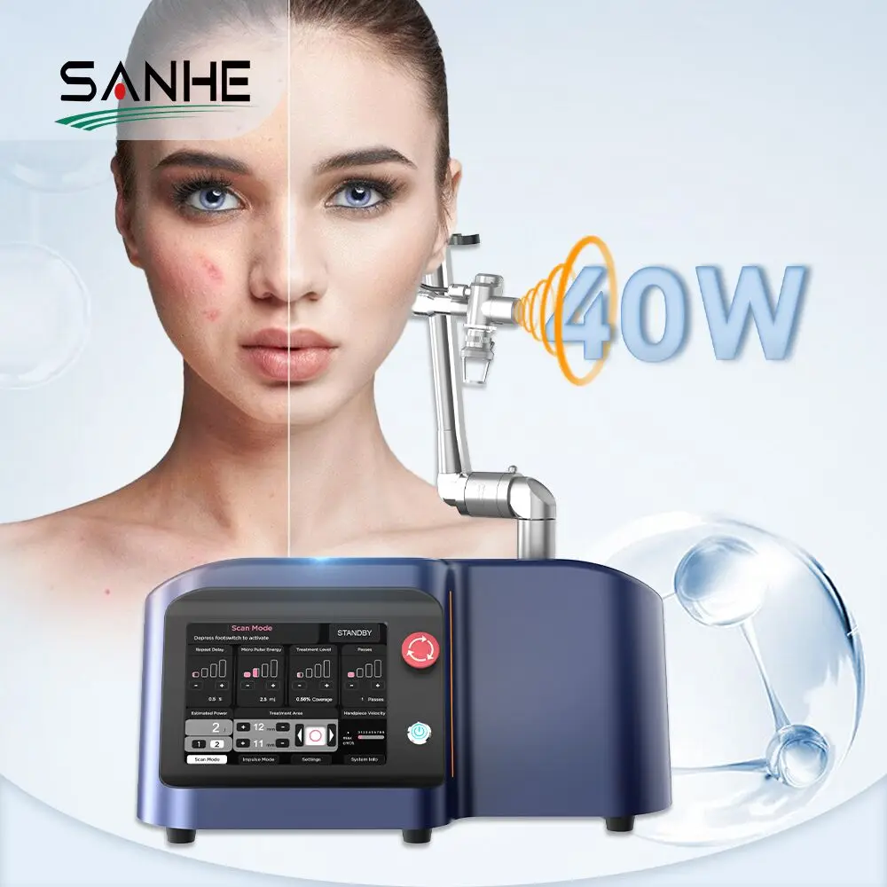 SANHE SANOLASER Hot Design 40W Fractional CO2 Laser Skin Beauty Vaginal Tightening Machine