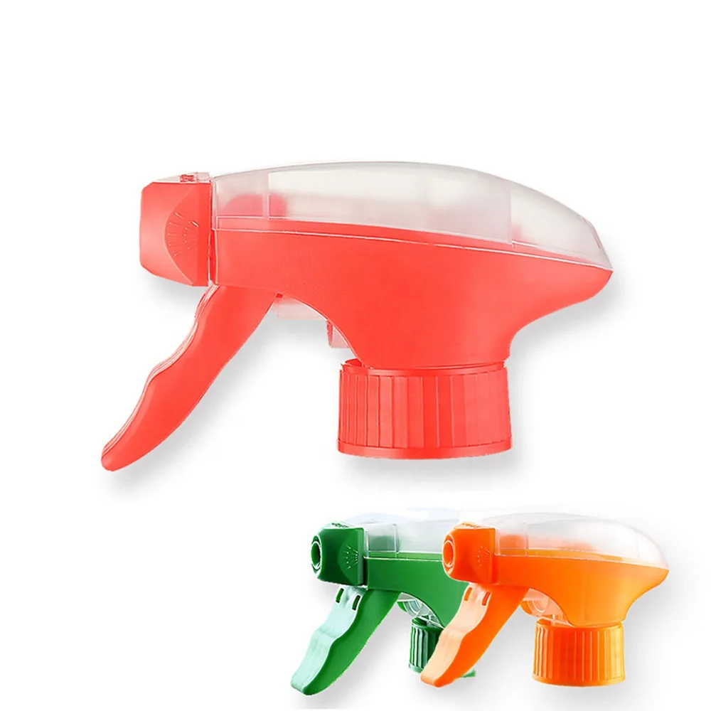 orange trigger sprayer 28/400 Hot selling 28mm all plastic Cleaning trigger sprayer child foam head