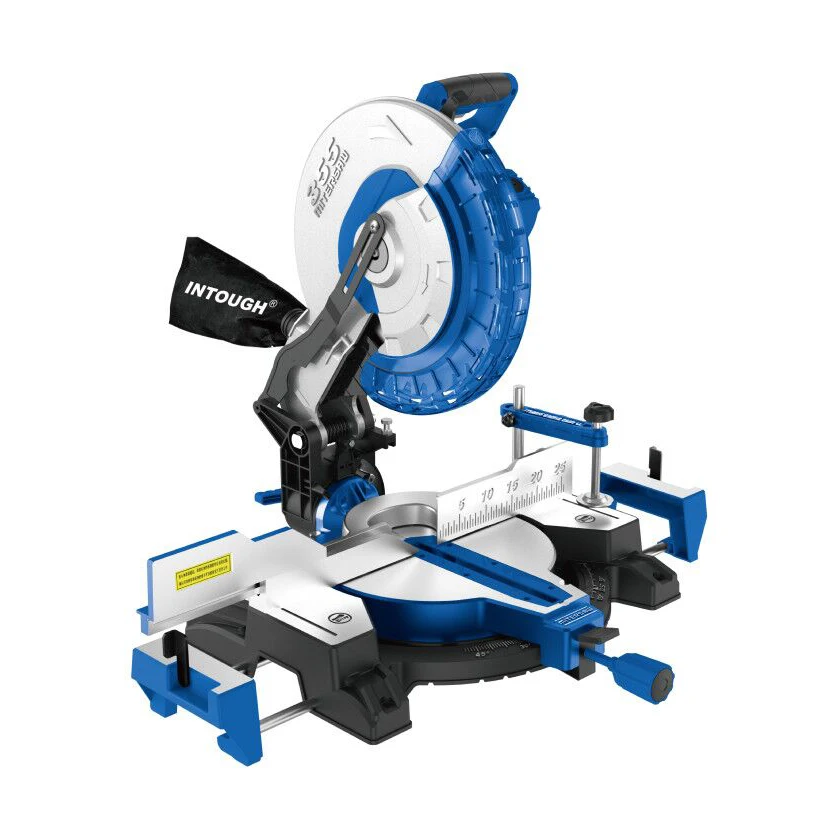INTOUGH Professional 2200W 355mm Cut Off Saw For Aluminum Wood Electric Sliding Miter Saw