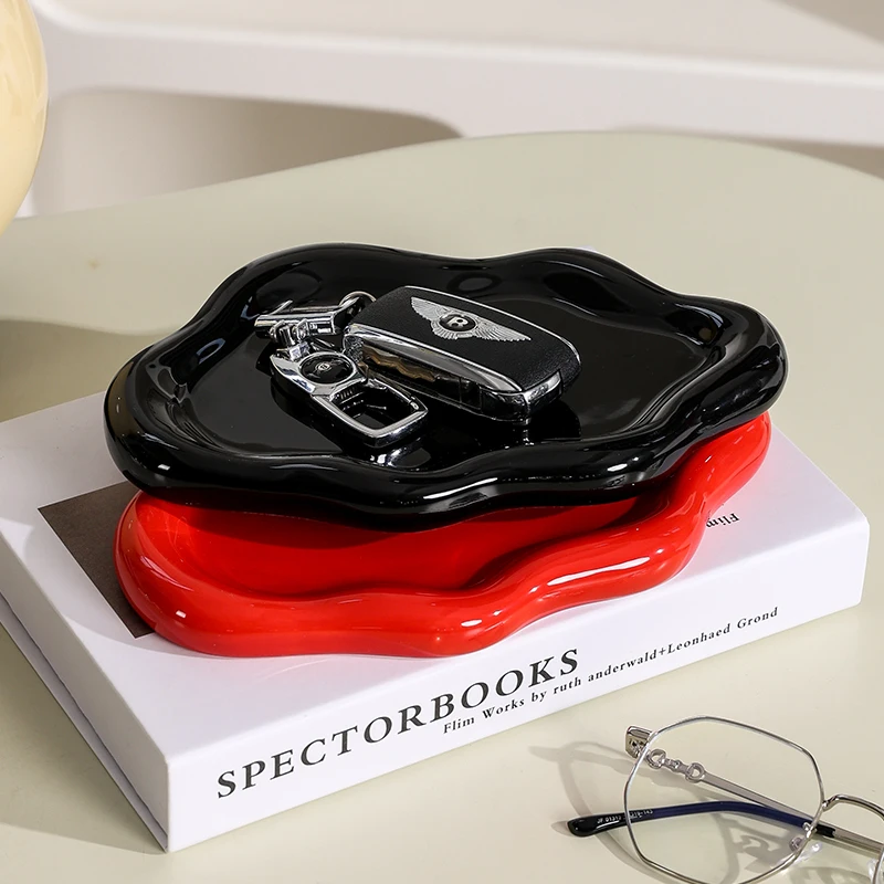 Ring Holder Wedding  Jewelry Tower Ceramic Dish Plate Jewel Tray