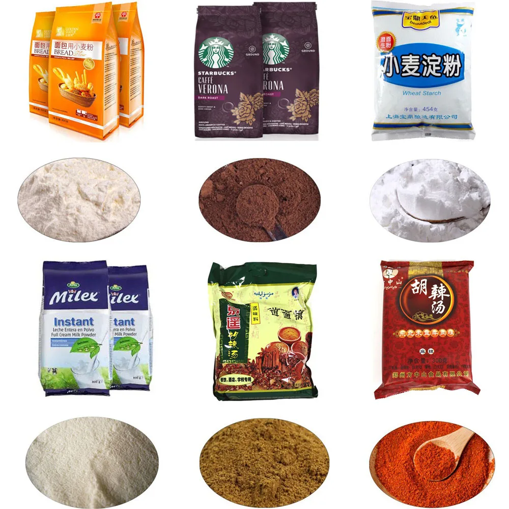 High precision fully auto tapioca starch packing filling cornstarch powder packaging machine