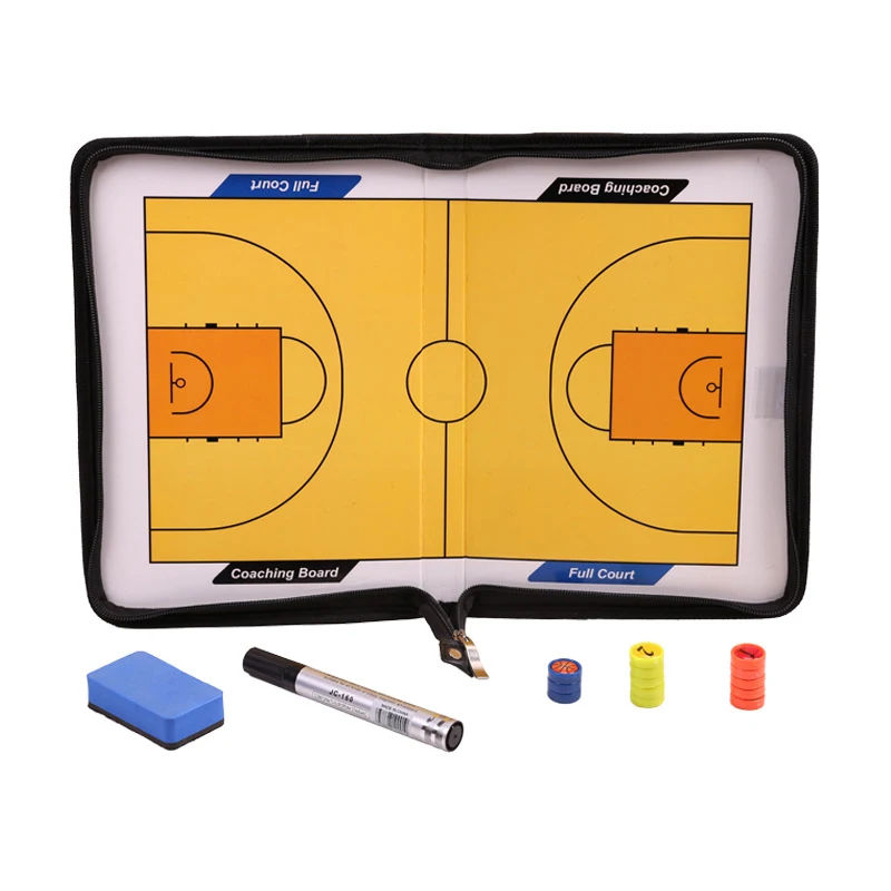 Factory Price PU Soccer Coaching Board Magnetic Coach Tactical Coaching Basketball Soccer Training Equipment