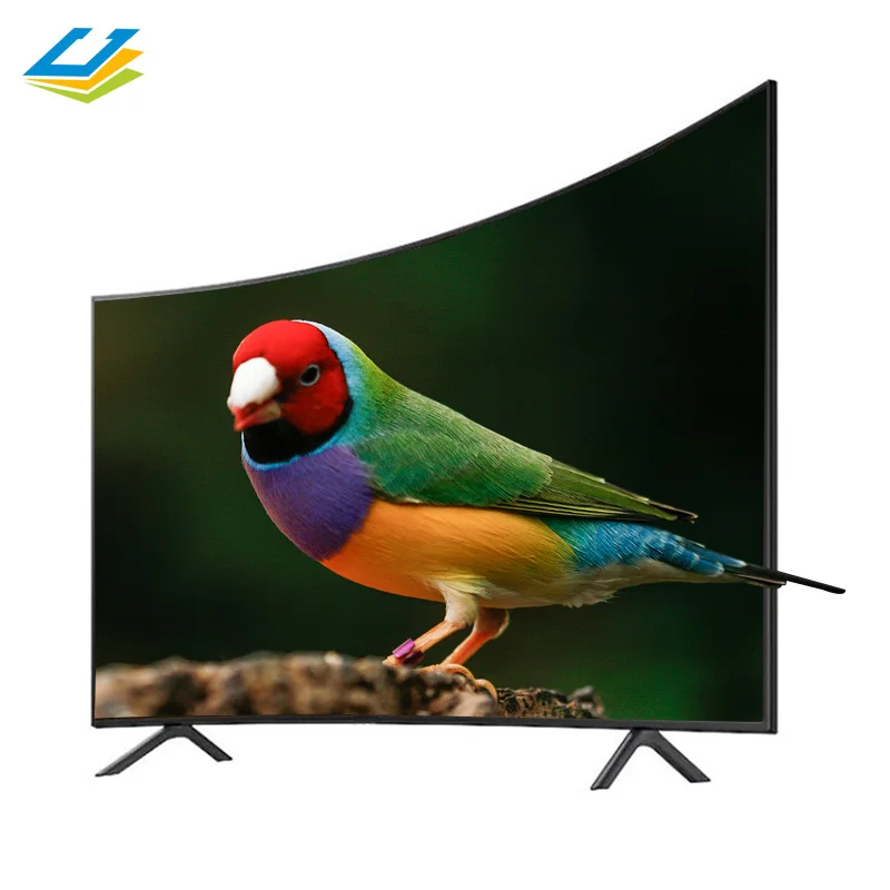 On Line Spring Festival OEM UHD Screen 4K LED Television 55 inch Smart Curved TV