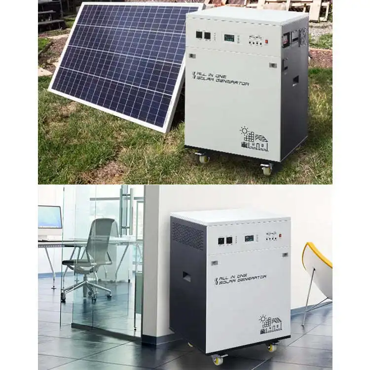 Portable Electric 1000w 300w 600w 6000 watt Solar Power Powered House Generator with Solar Panels 1000w Complete Set 500watt