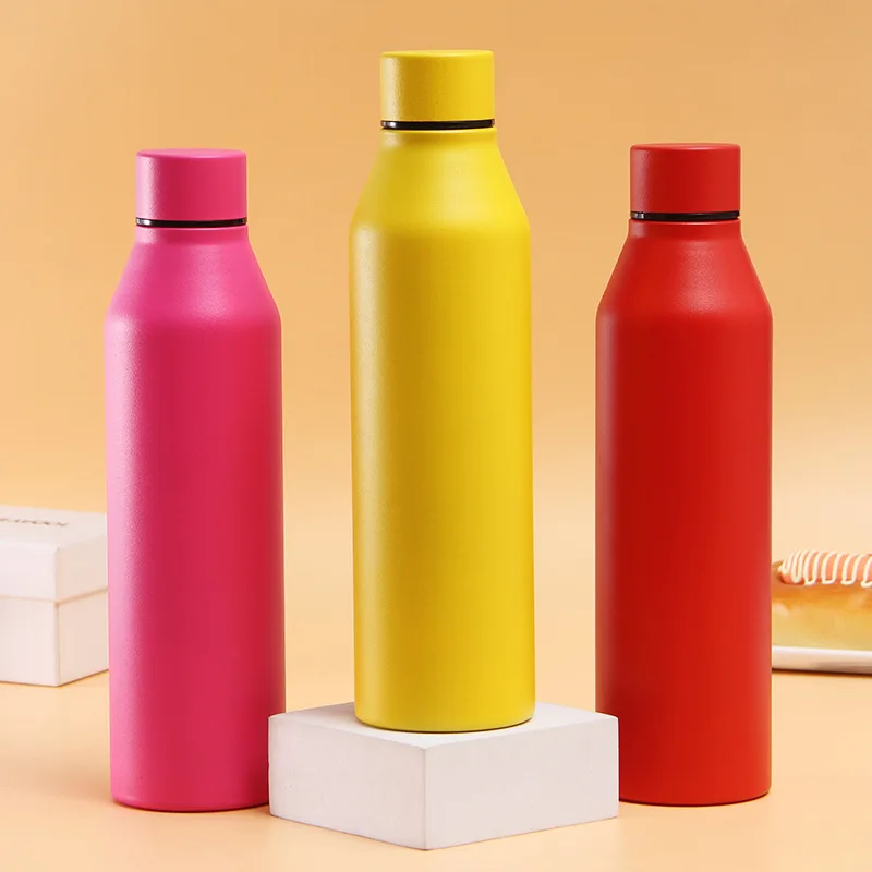 Wholesale 500ml Drink Metal Thermal Bottle Double Layer Stainless Steel Insulated Water Vacuum Flask