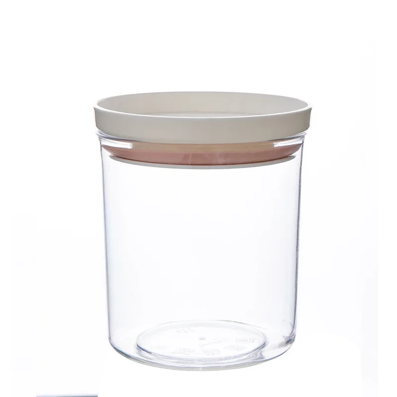 Hot Stackable Grain Storage Jars Kitchen Covered Plastic Sealed Jars Food Storage Fresh Boxes
