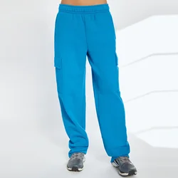 Custom 2021 New Design Plus Size Women Straight Wide Leg Sweatpants Fleece Loose Luxury Cargo Sweatpants Ladies Joggers