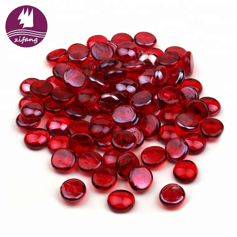 Professional Chinese Supplier Broken Glass Wholesale Custom Color Fire Pit Decorative Glass Pellets