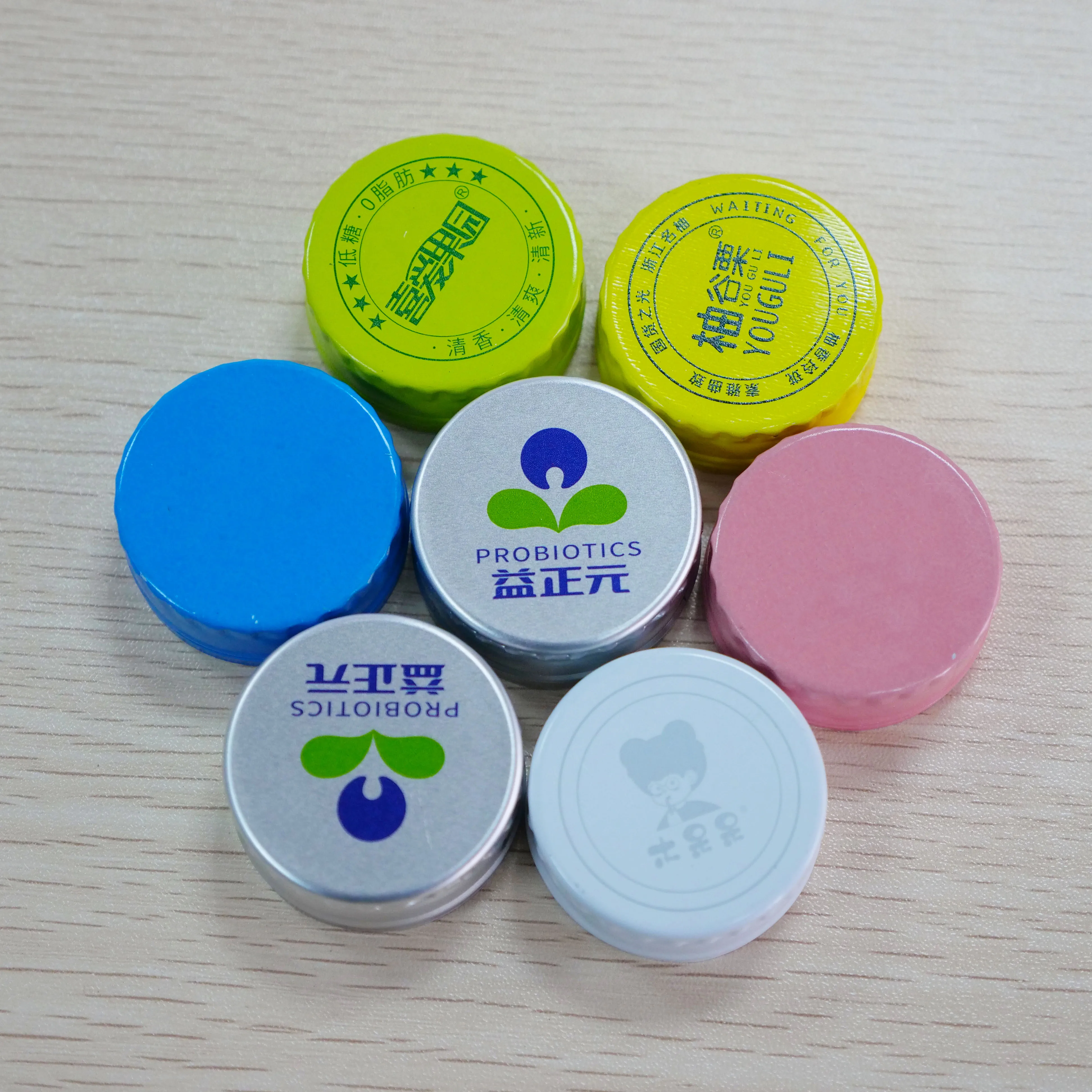 38 gold aluminum bottle temper-proof screw top cap matt silver