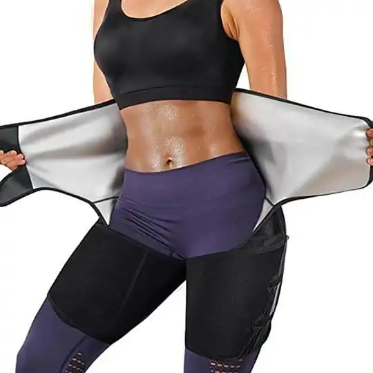 3 in 1 Thigh Trimmer Sauna Shaper Hip Waist Trainer Belt for Women Body Shaper Breathable Sweating Corset Waist Trainer Belt
