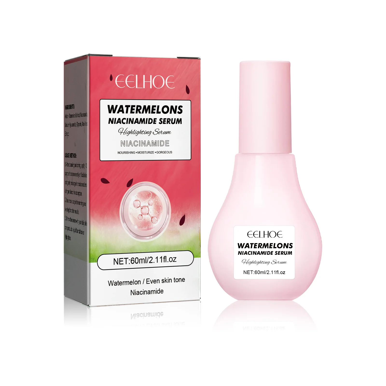 EELHOE nicotinamide moisturizing brightening essence hydrating moisturizing fading spots firming and whitening skin essence