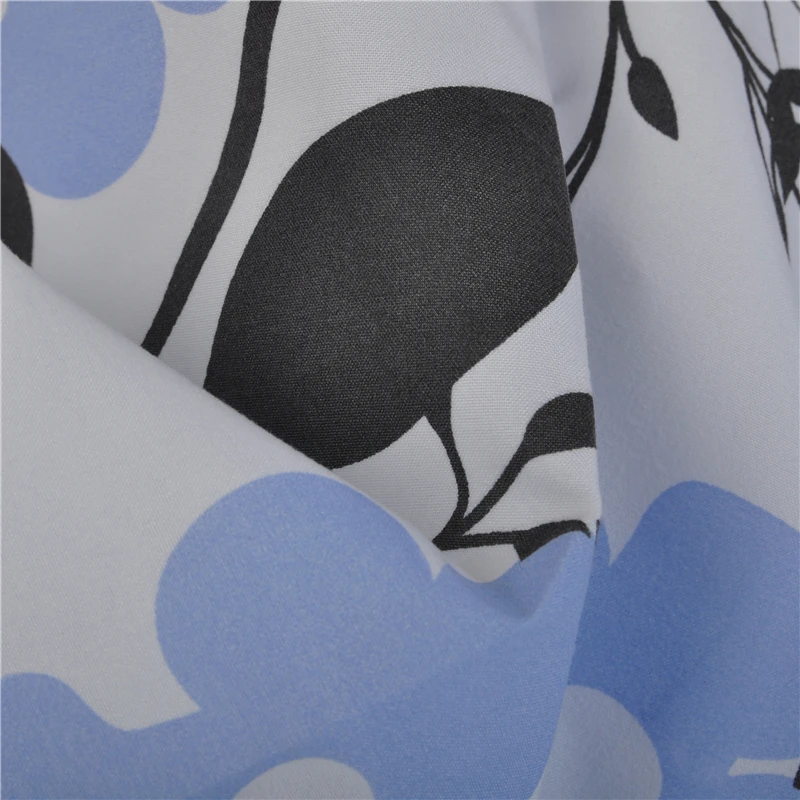100% polyester brushed pongee fabric printed for hometextile
