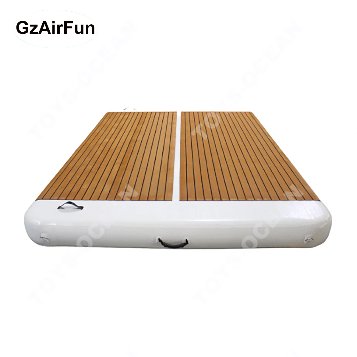 Factory Custom Wholesale Drop Stitch PVC Teak Foam Inflatable Swim Platform Floating Dock