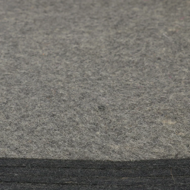 
hot sale Dark grey durable 100% wool felt pressing pad portable ironing wool mat board 