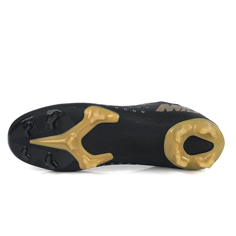 
Amazon Hotsale Futbol Shoes Unisex 36-45 Ankle Protect Soccer Shoes Durable TPU sole 