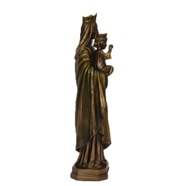 OEM Resin Virgin Mary Statue Antique Virgin Mary Religious Figurine Catholic Religious Items