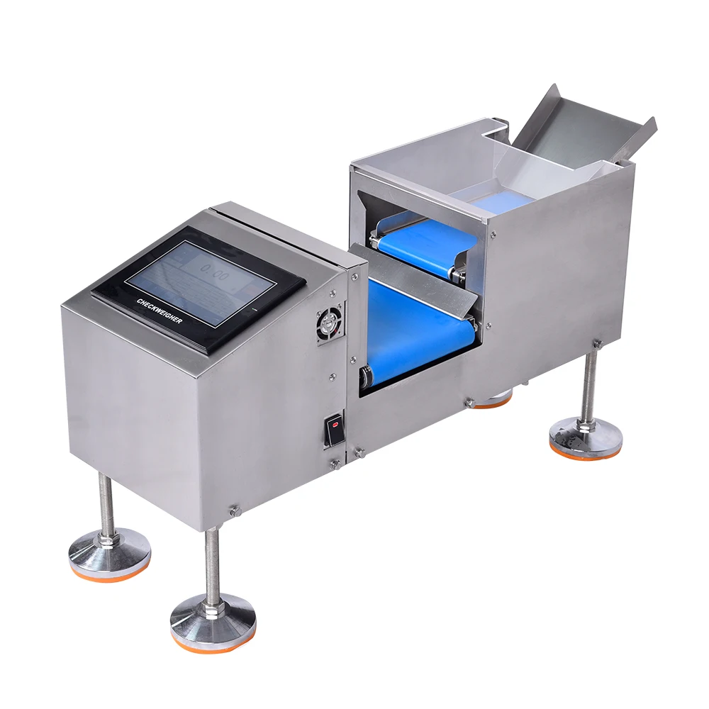 High speed and high precision check weigher weighing machine with smart touch screen for small food