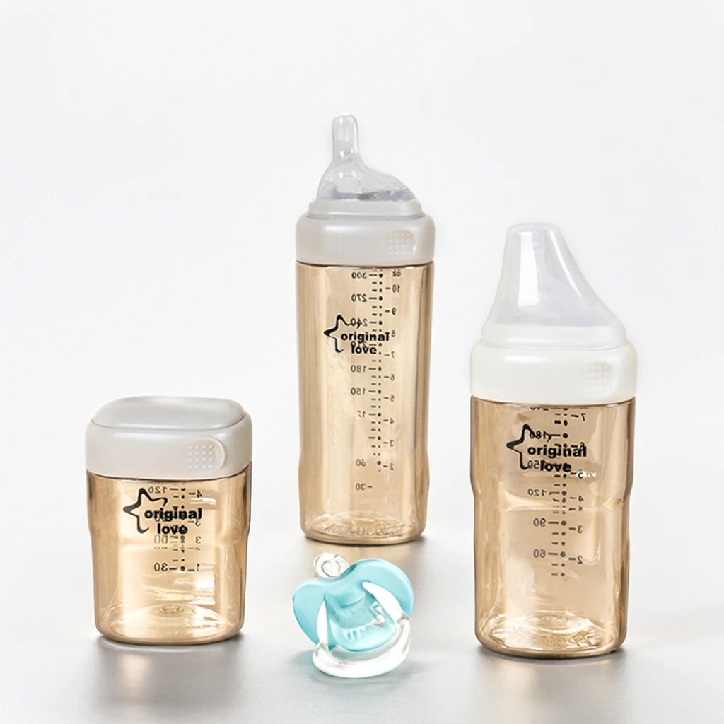 Custom Biberon Square Design Wide-Mouth Sippy Cup 150ml Size Baby Bottle Food Grade PPSU Material BPA Free Animal